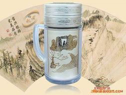 现代办公新选择 潼关县宝兴银饰纯银保健注塑办公杯